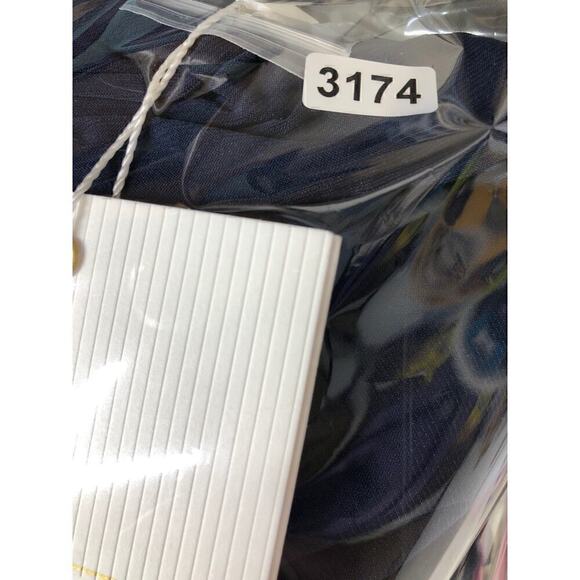 Mac Duggal 12231 Dress Beaded Cuff Drop Shoulder Faux Wrap Gown Midnight… - Picture 15 of 15